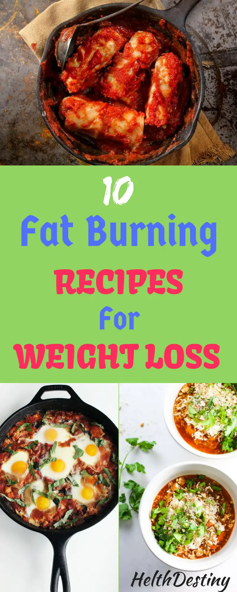 10 Fat Burning recipes for Weight loss