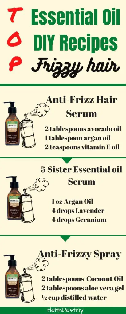 DIY Recipes Essential Oil for Frizzy Hair